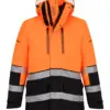 Portwest EV401 EV4 Hi-Vis Expedition Parka Jacket in Orange/Black