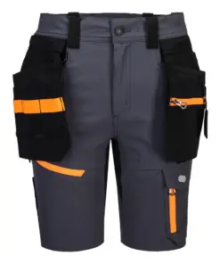 Portwest EV444 EV4 Lightweight Detachable Holster Shorts in Metal Grey