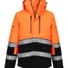 Portwest EV467 EV4 Hi-Vis Winter Jacket in Orange/Black