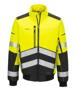 Portwest EV468 EV4 Hi-Vis Softshell Bomber (3L) in Yellow/Black
