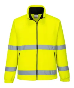 Portwest F303 Hi-Vis Windbreaker Fleece in Yellow