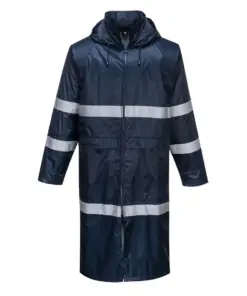 Portwest F438 Classic Iona Rain Coat in Navy