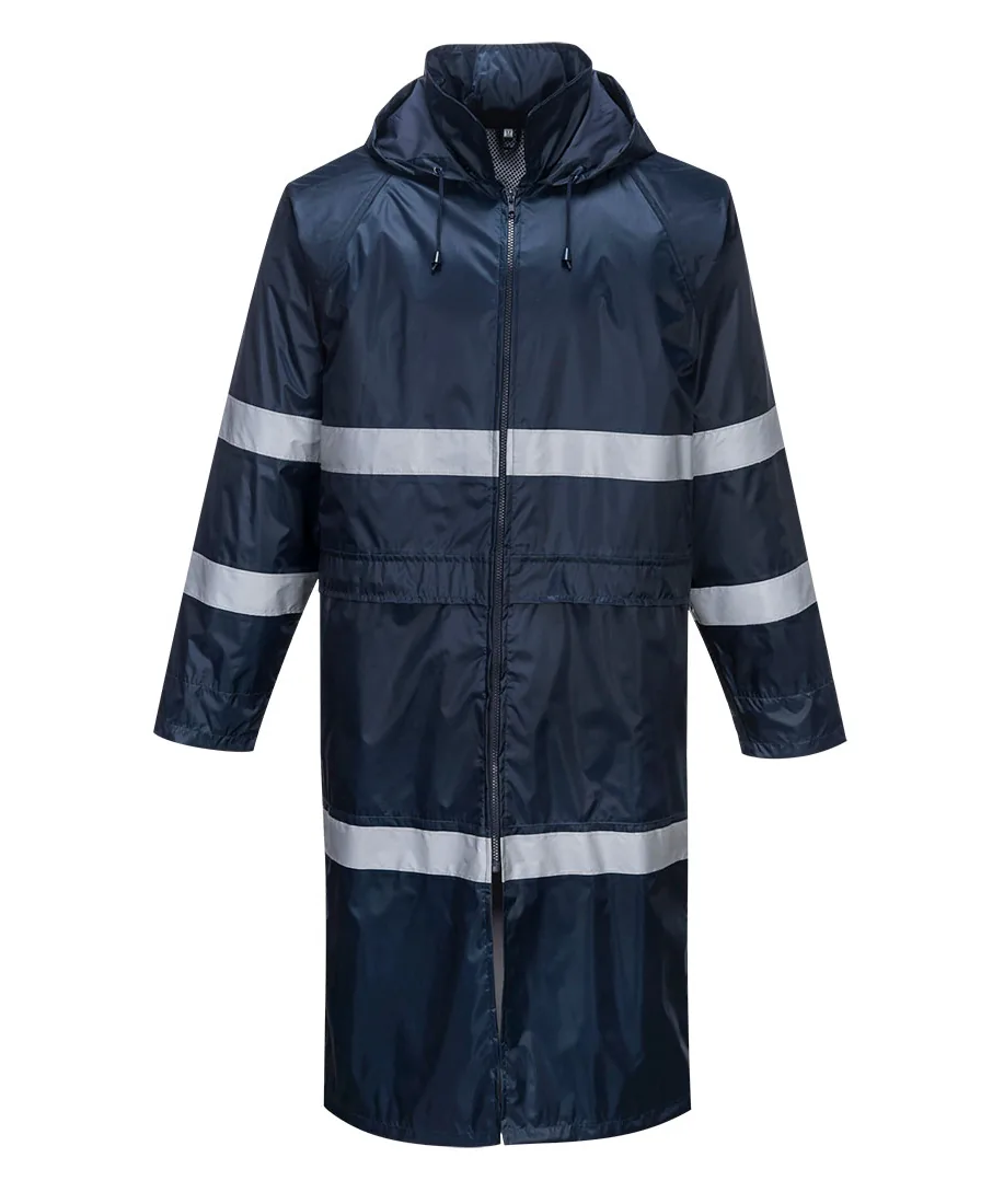 Portwest F438 Classic Iona Rain Coat in Navy
