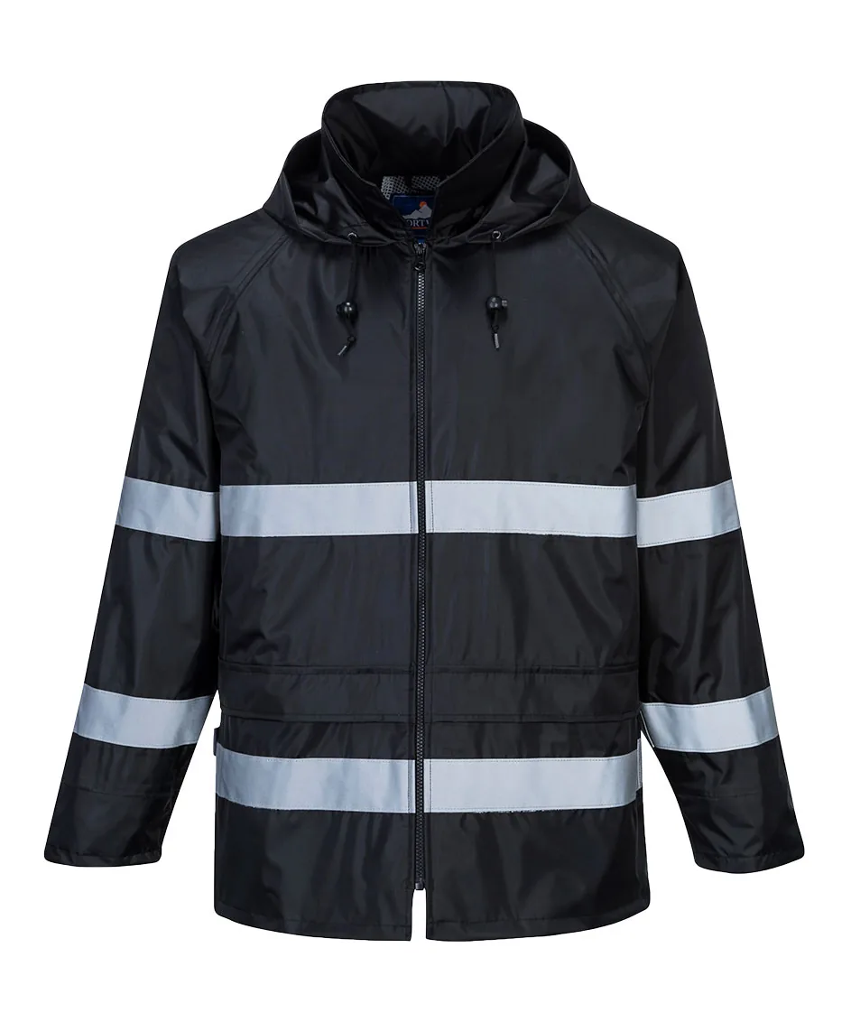Portwest F440 Classic Iona Rain Jacket in Black