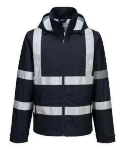 Portwest F442 Iona Enhanced Lightweight Packable Jacket in Dark Navy