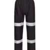 Portwest F443 Iona Enhanced Lightweight Packable Trousers in Black
