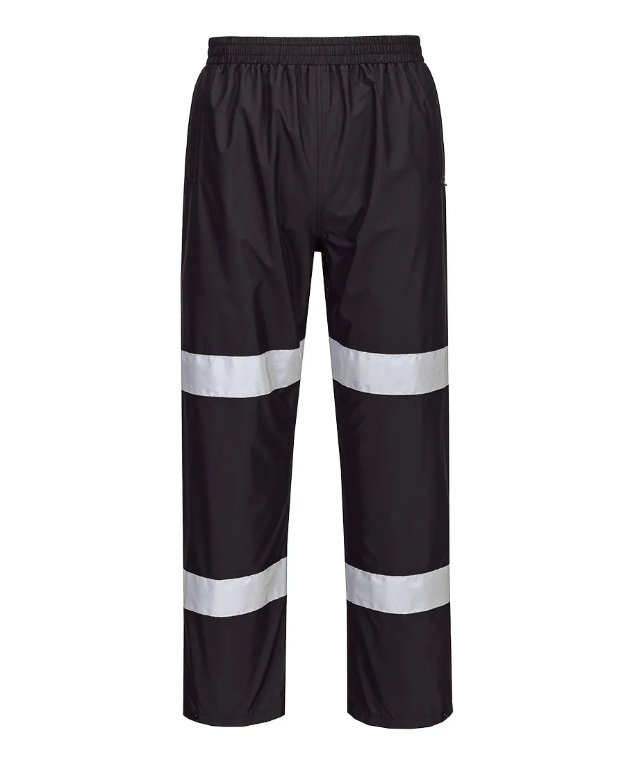Portwest F443 Iona Enhanced Lightweight Packable Trousers in Black