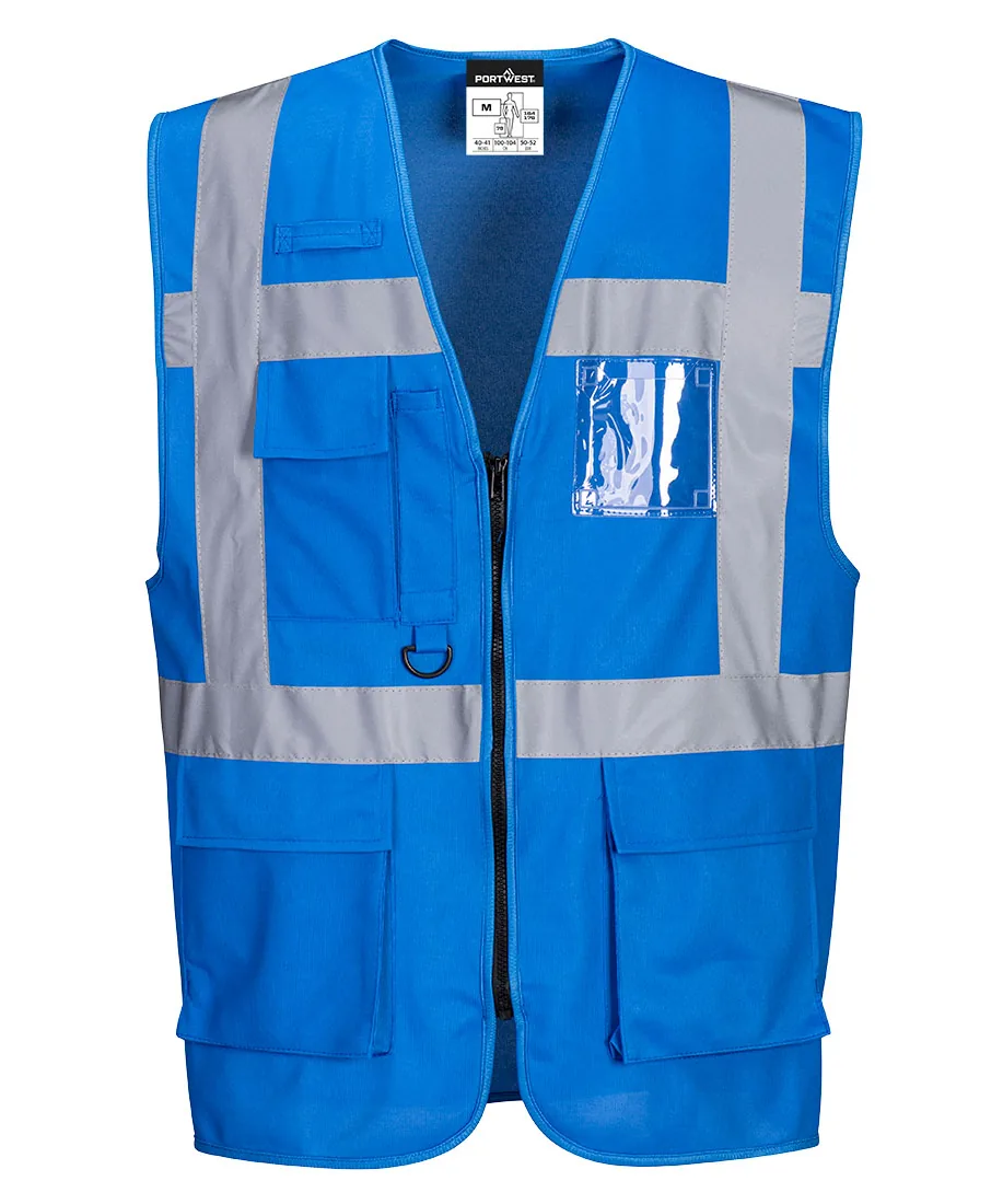 Portwest F476 Iona Executive Vest in Royal Blue