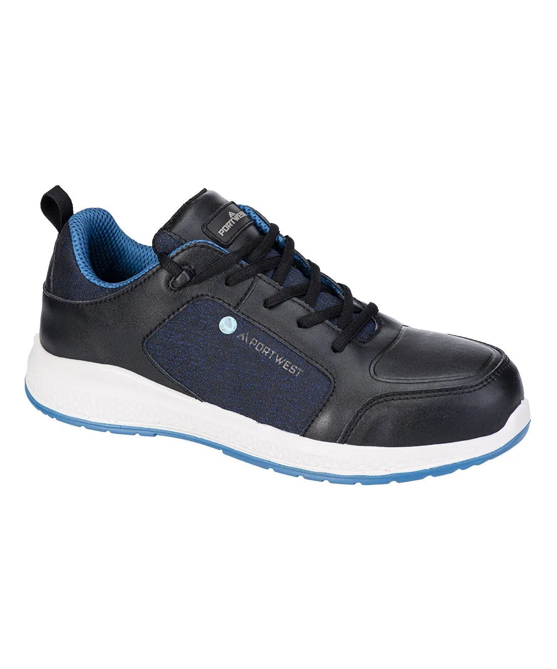 Portwest FC07 Eco Composite Trainer S3S SR FO in Black/Blue
