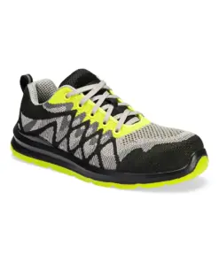 Portwest FC08 Composite Textile Trainer S1P SRC in Black/Yellow