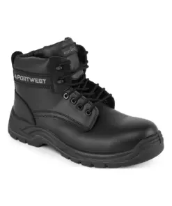 Portwest FC11 Composite Leather Ankle Boot S3S SR in Black