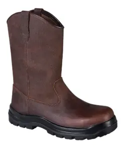 Portwest FC16 Composite Leather Rigger Boot S3S HRO FO SR in Brown