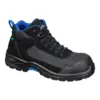 Portwest FC22 Composite Textile Suede Mid Boot S3L HRO SR FO in Black/Blue