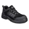 Portwest FC24 Composite Textile Suede Low Shoe S1 SR FO in Black
