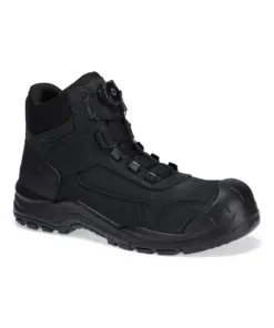 Portwest FC39 Steel Nubuck Ankle Boot S3 HRO SR FO SC in Black