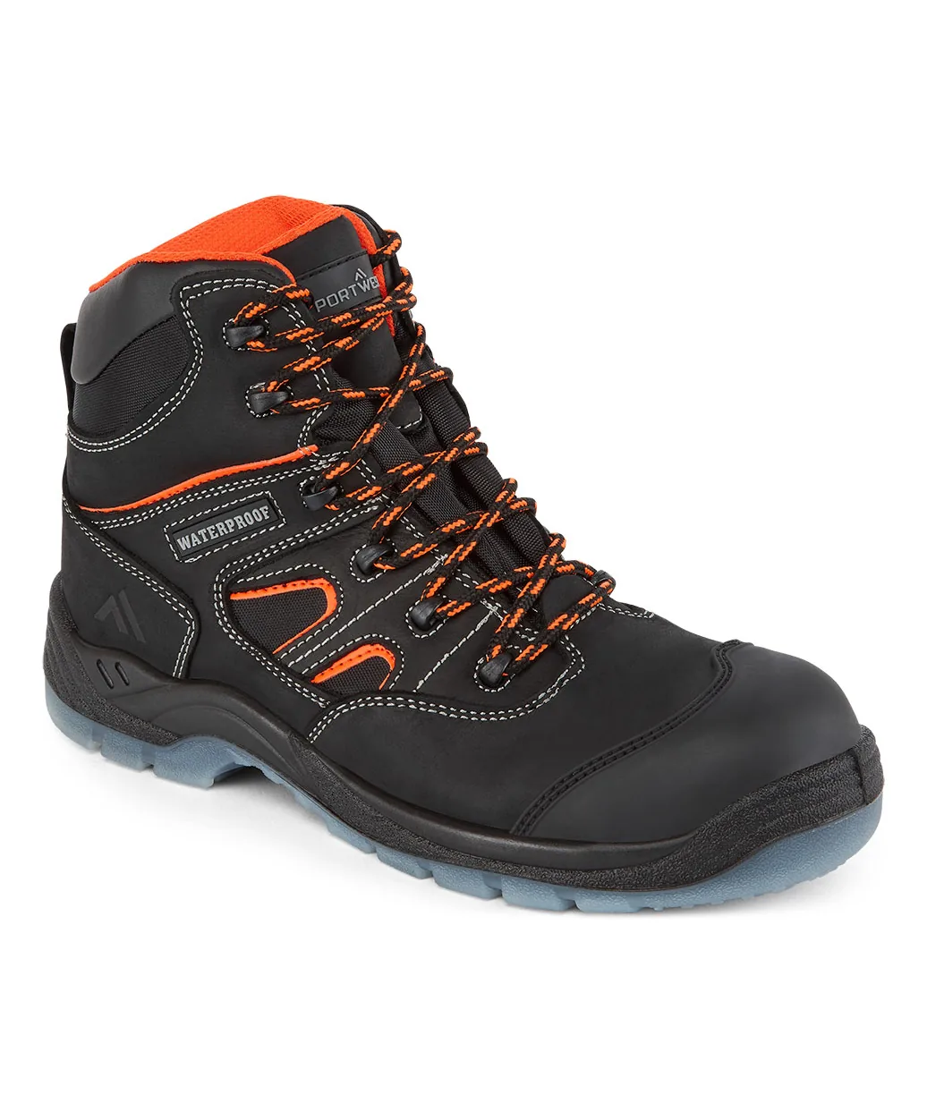 Portwest FC57 Composite Leather Mid Boot S7S SR FO in Black