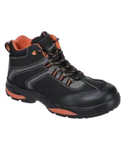 Portwest FC60 Composite Nubuck Leather Ankle Boot S3S HRO FO SR in Black