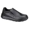 Portwest FC80 Composite Action Leather Slip On Shoes S3S SR FO in Black