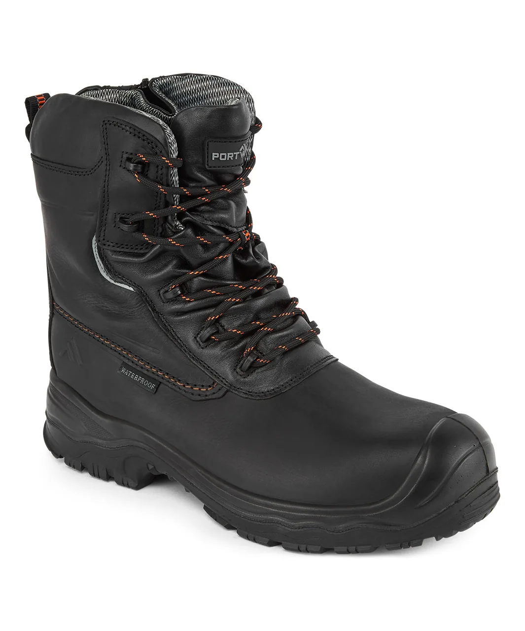 Portwest FD02 Composite Leather Traction Boot 7" S7L ESD HRO CI FO in Black