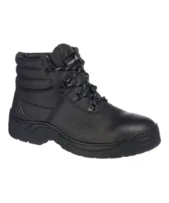 Portwest FD03 Steel Leather Ankle Boot S3 HRO SRC in Black