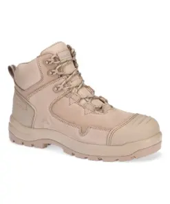 Portwest FD04 Composite Nubuck Leather Mid Boot S3S HRO SR FO SC LG in Stone