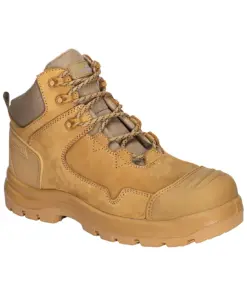 Portwest FD04 Composite Nubuck Leather Mid Boot S3S HRO SR FO SC LG in Wheat