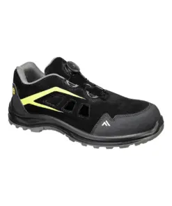 Portwest FE06 Composite Cow Suede Leather Sandal S1 ESD SR FO in Black/Green