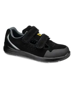 Portwest FE08 Steel Cow Suede Sandal S1P ESD SR FO in Black