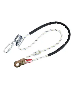 Portwest FP26 Work Positioning 2m Lanyard with Grip Adjuster in White