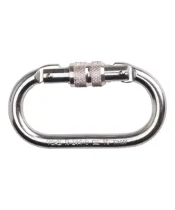 Portwest FP30 Screwgate Carabiner in Silver