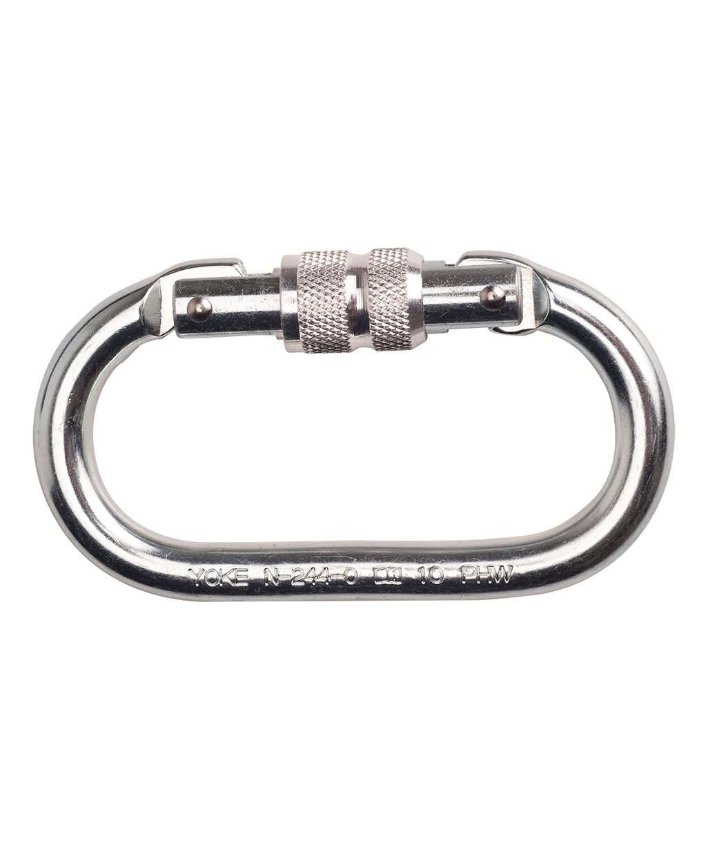 Portwest FP30 Screwgate Carabiner in Silver