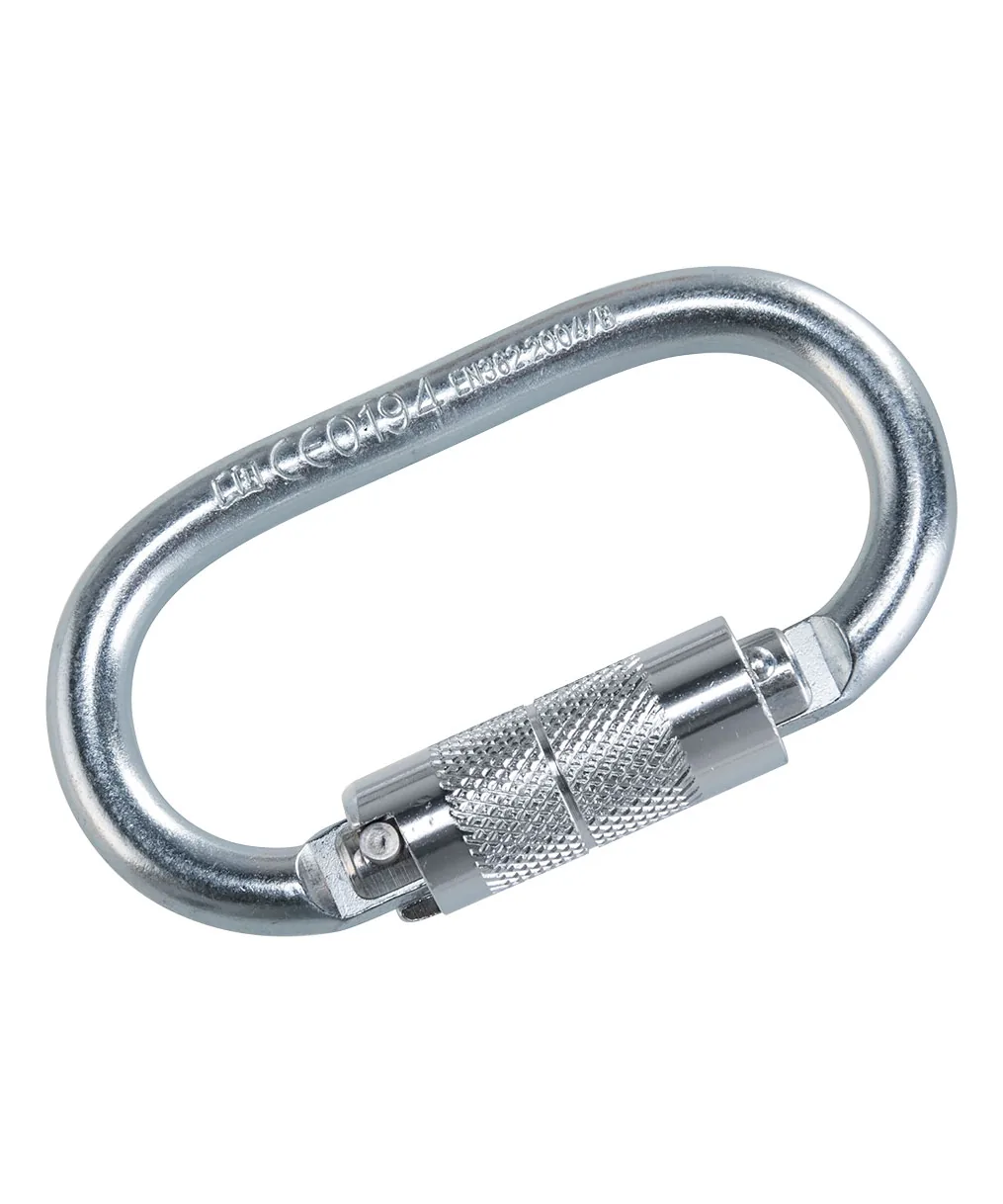Portwest FP33 Twist Lock Carabiner in Silver