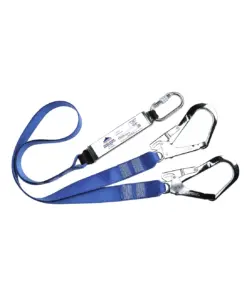 Portwest FP51 Double Webbing 1.8m Lanyard With Shock Absorber in Royal Blue