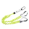 Portwest FP52 Double Elasticated 1.8m Lanyard With Shock Absorber in Yellow