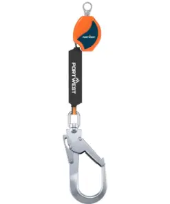 Portwest FP80 2m Self Retract Lifeline 140kg in Orange/Black