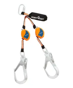 Portwest FP81 2.5m Self Retract Lifeline 140kg in Black/Orange