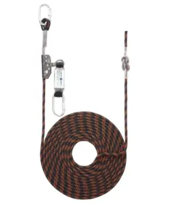 Portwest FP90 10m Rope Guided Fall Arrest in Black/Orange