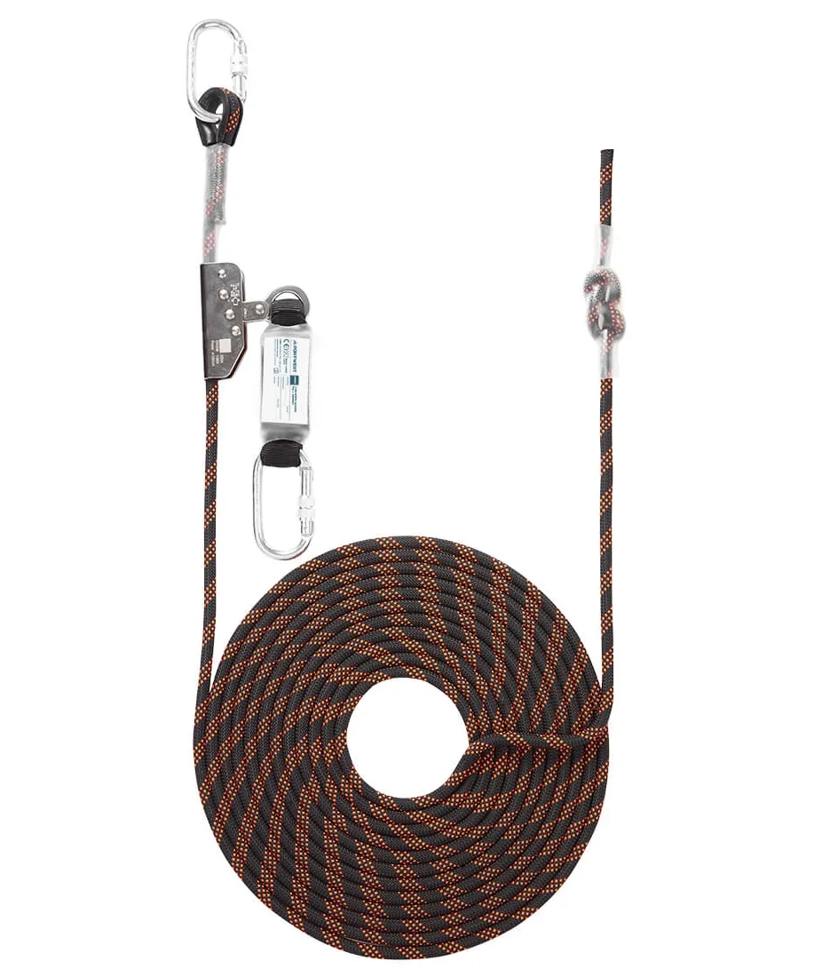 Portwest FP90 10m Rope Guided Fall Arrest in Black/Orange