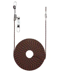 Portwest FP92 20m Rope Guided Fall Arrest in Black/Orange