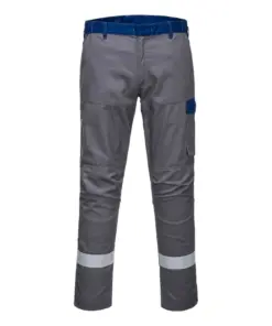 Portwest FR06 Bizflame Industry Two Tone FR Trousers in Grey