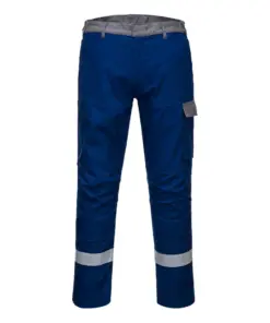Portwest FR06 Bizflame Industry Two Tone FR Trousers in Royal Blue