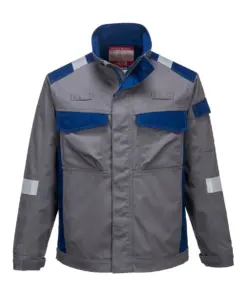 Portwest FR08 Bizflame Industry Two Tone FR Jacket in Grey