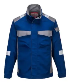 Portwest FR08 Bizflame Industry Two Tone FR Jacket in Royal Blue
