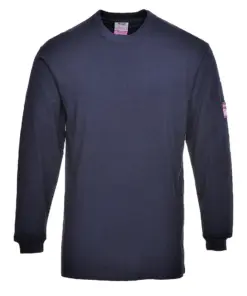 Portwest FR11 Modaflame Knit FR Long Sleeve T-Shirt in Navy