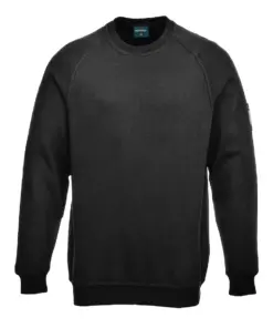 Portwest FR12 Modaflame Knit FR Sweatshirt in Black