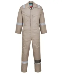 Portwest FR21 Bizflame Work Lightweight FR Coverall in Khaki