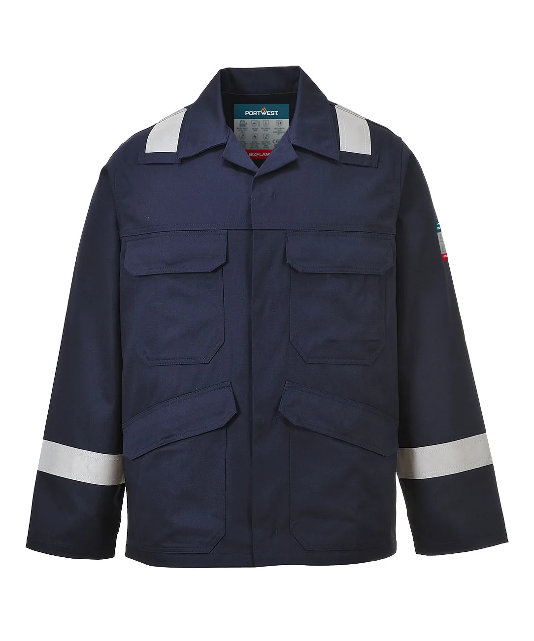 Portwest FR25 Bizflame Work FR Jacket in Navy