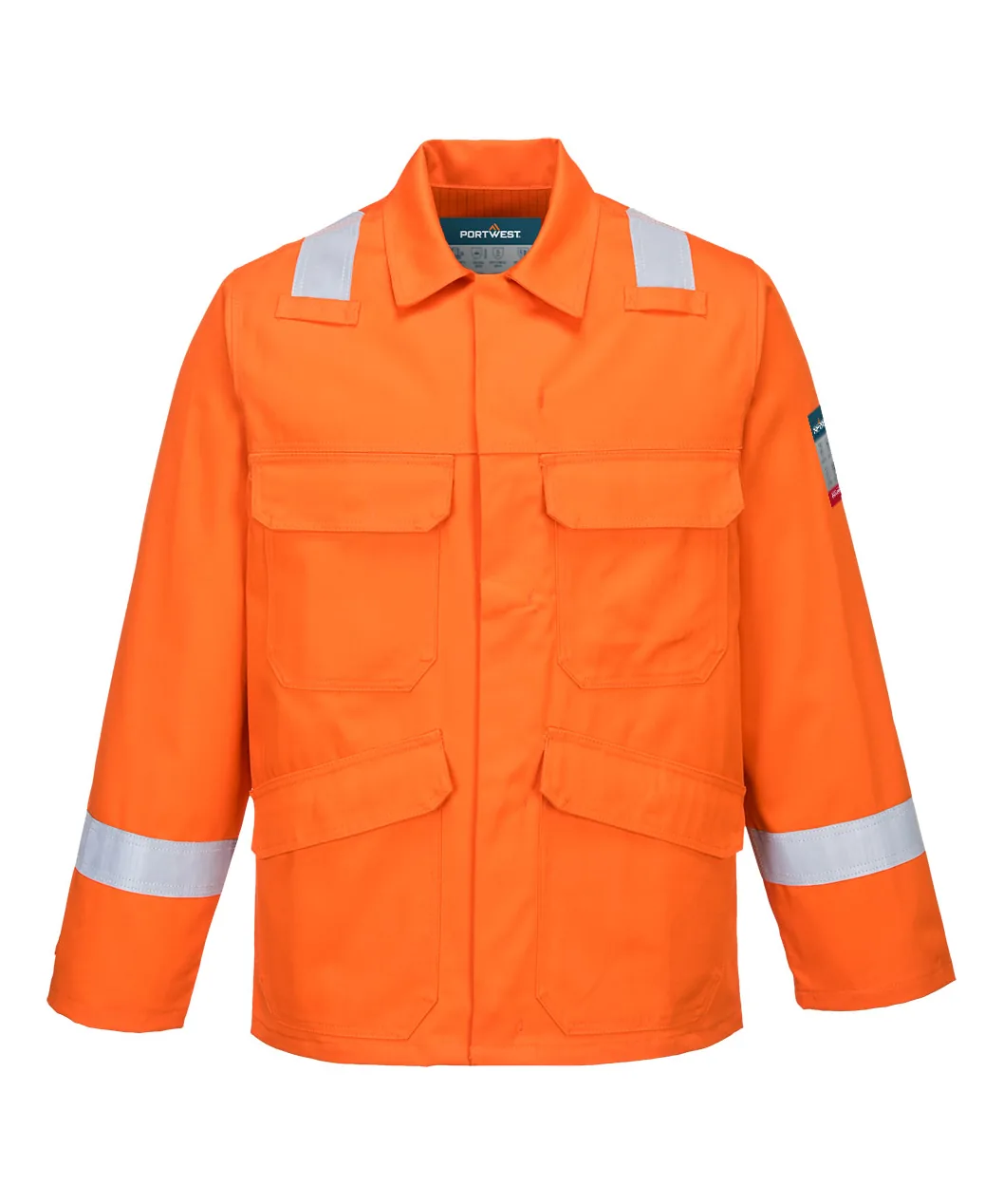 Portwest FR25 Bizflame Work FR Jacket in Orange