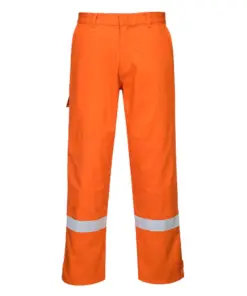 Portwest FR26 Bizflame Work FR Trousers in Orange