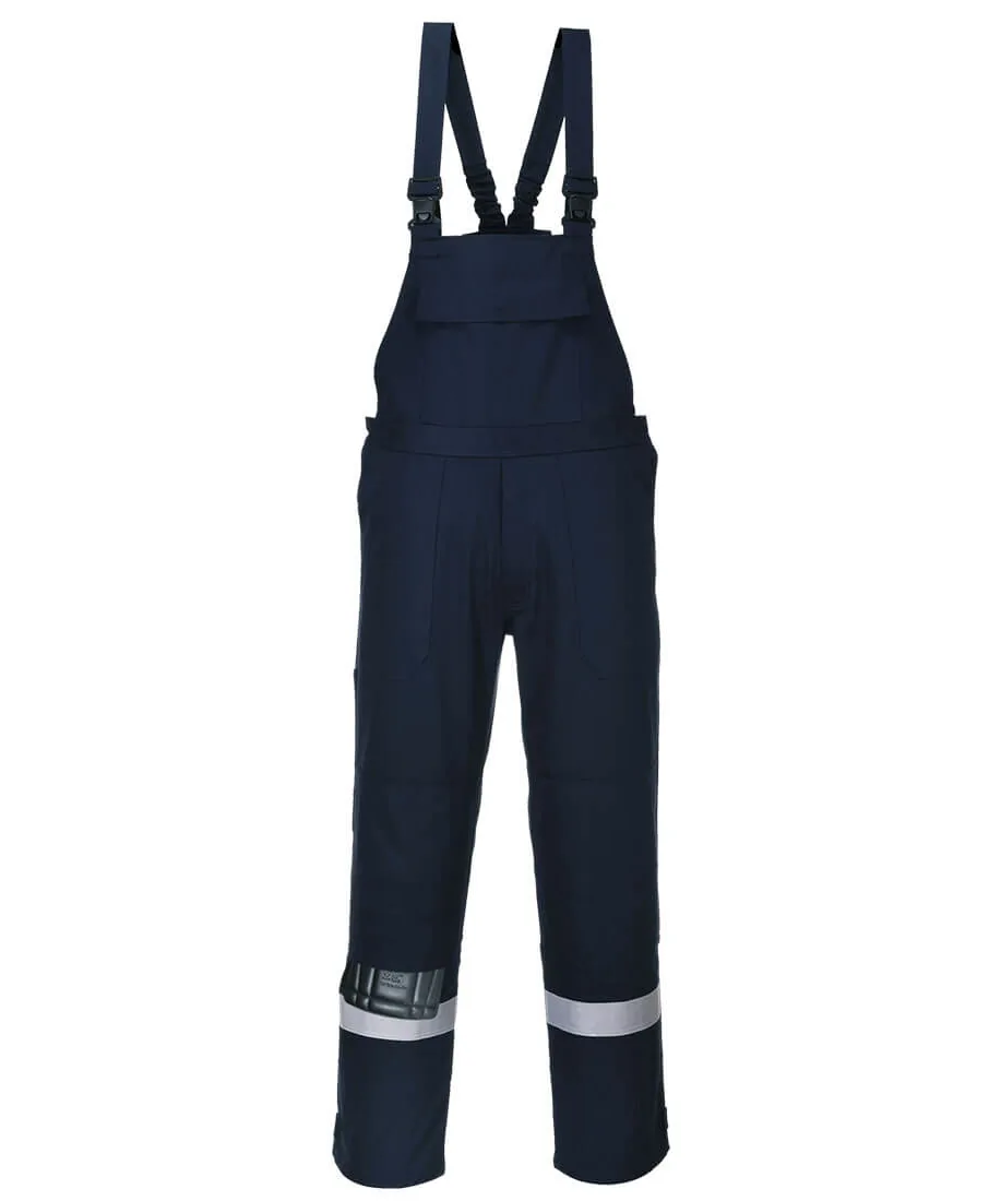 Portwest FR27 Bizflame Work FR Bib and Brace in Navy
